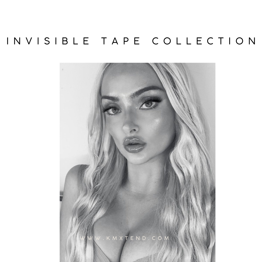 Invisible Tape Hair Extensions Seamless tape in extensions KmXtend