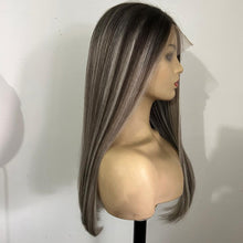 Load image into Gallery viewer, 20&quot; Long Human Hair Wig 130% Density Straight
