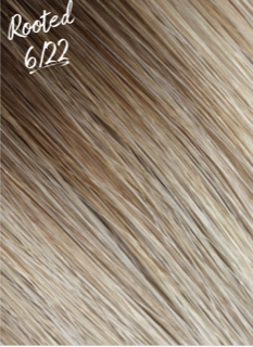 Luxury Machine Weft Hair Extensions Rooted 6 22