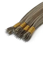 Load image into Gallery viewer, Nano Ring Hair Extensions Double Drawn Remy Hair
