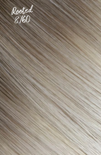 Load image into Gallery viewer, Ombre Rooted Blonde Cuticle Aligned Remy Clip In Hair Extensions Color T18/60
