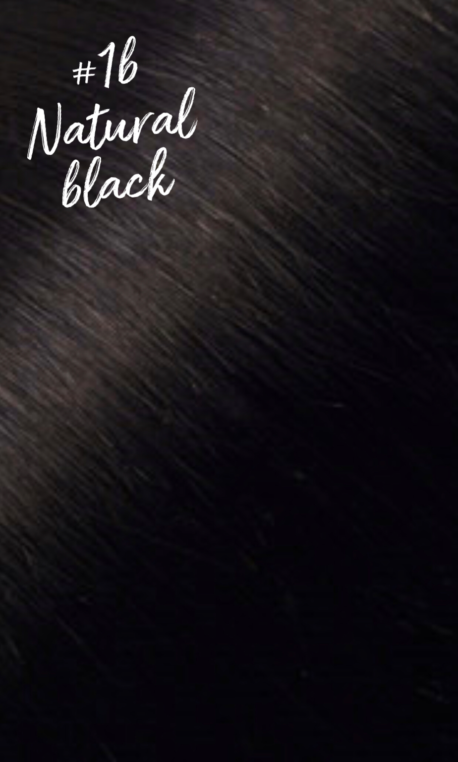 Natural Black Flat Hybrid Weft Hair Extensions Color #1b