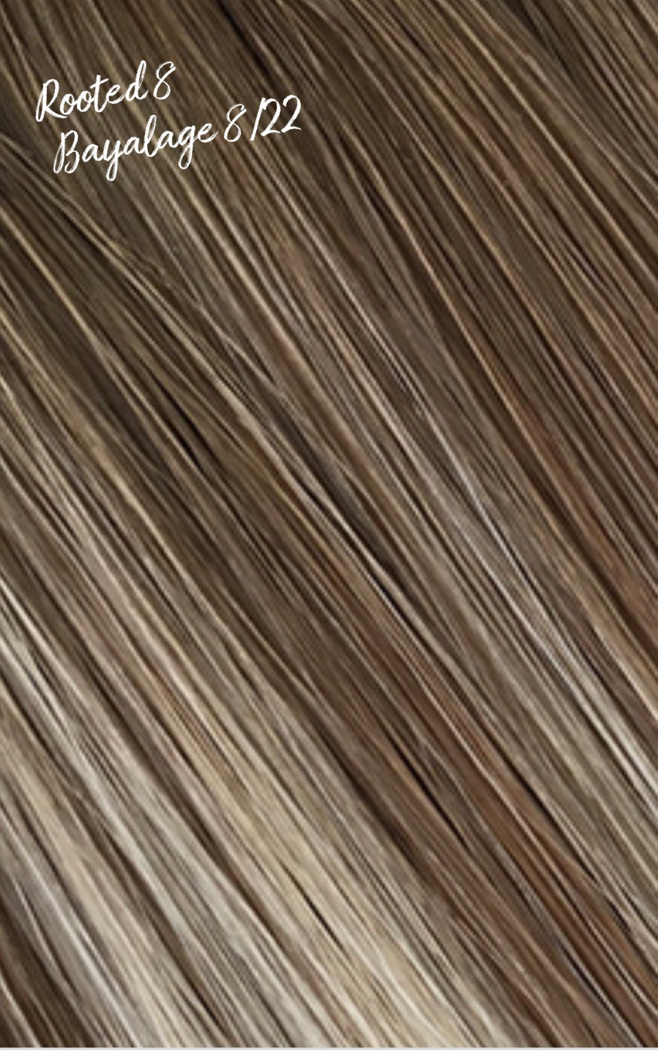 Dark Balayage Blonde Flat Hybrid Weft Hair Extensions T8/P8/22