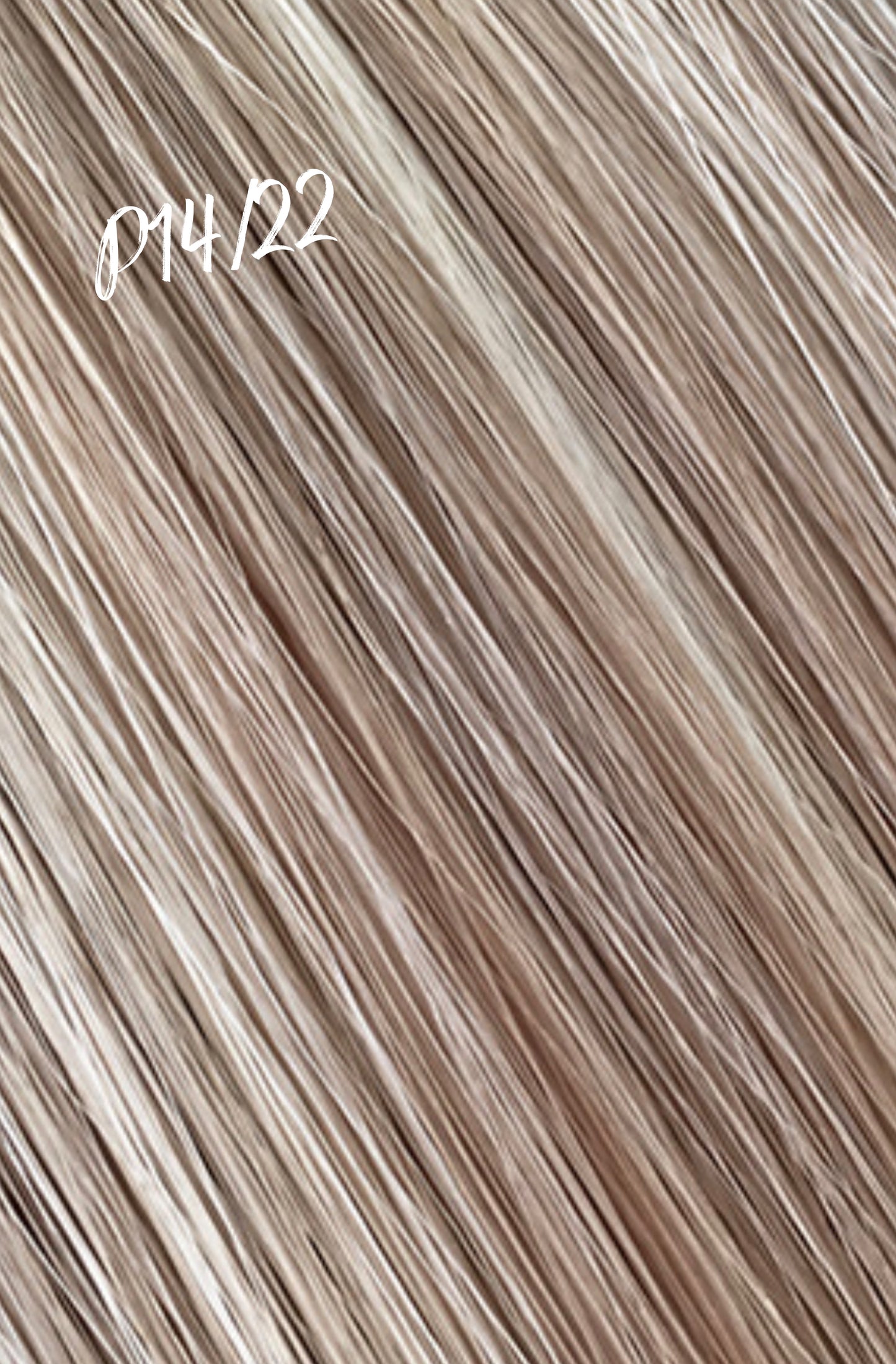 Natural Mixed Light Blonde #14/22 Hand Tied Weft Hair Extensions