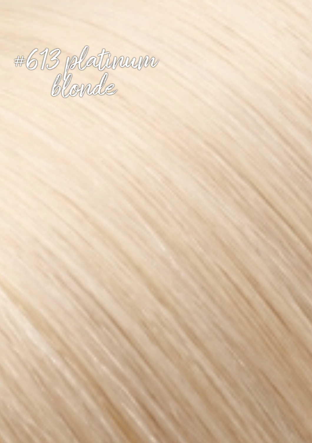 Platinum Blonde Flat Hybrid Weft Hair Extensions Color #60