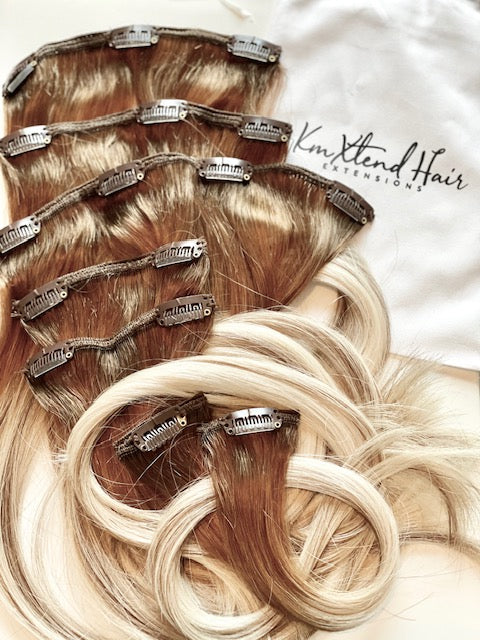 Clip in hair extensions salon sale