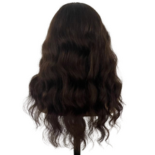 Load image into Gallery viewer, 18&quot; Brown Color #3 Loose Body Wave Front Lace Wig Remy Double Drawn Human Hair
